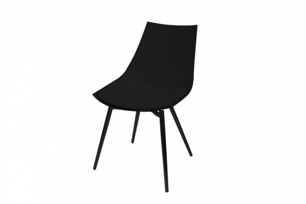 Set 4 scaune piele sintetica Dakota negre