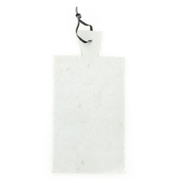 Blat pentru servire dreptunghiular din marmura CB1, alb, 20x43 cm