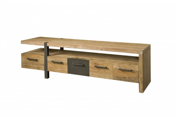 Comoda TV din tec reciclat 190 cm