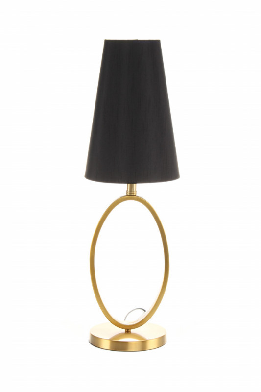 Lampa decorativa din PVC/fier Bounty neagra/aurie, un bec
