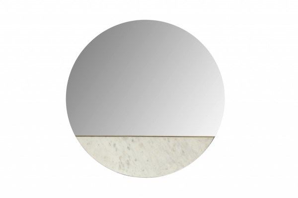 Oglindă rotunda cu marmura alba Duke 70x70x3 cm