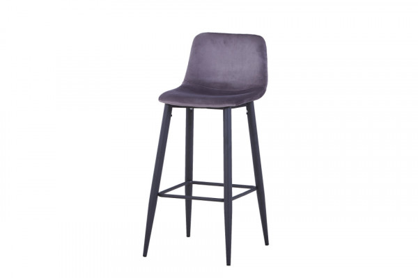 Scaun de bar tapitat Sit&Chairs gri deschis