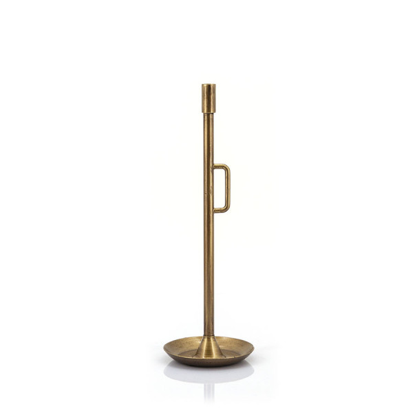 Suport lumanare din metal Wick, gold