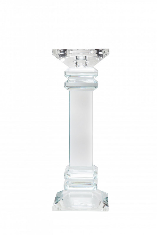 Suport lumanare din sticla de cristal Anthea I, transparent