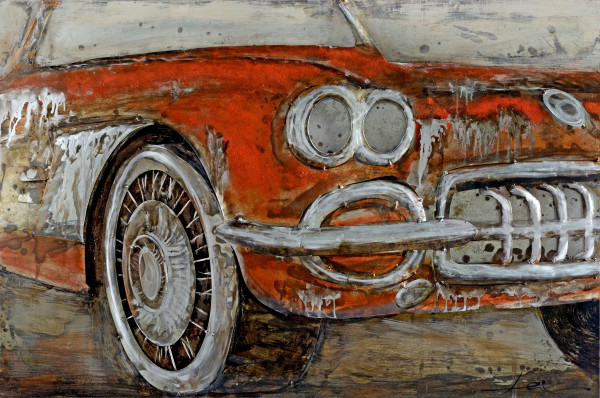 Tablou din metal Used Car I 120cm x 80cm