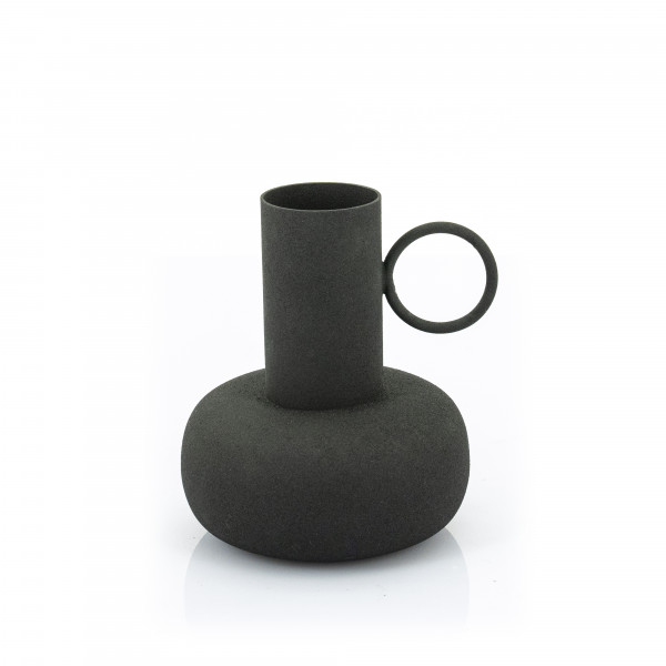 Vaza de ceramica Delphi mica neagra 15,5 cm