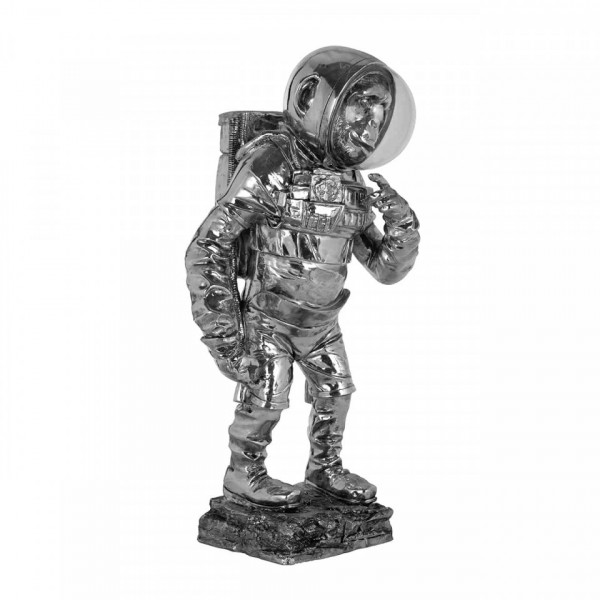 Decoratiune Space Monkey, argintiu