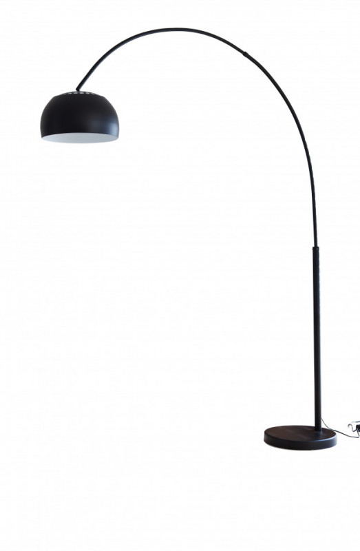Lampadar din metal/marmura/plastic THIS & THAT 205 cm negru, un bec