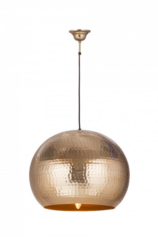 Lustra din fier Bell Large champagne, un bec