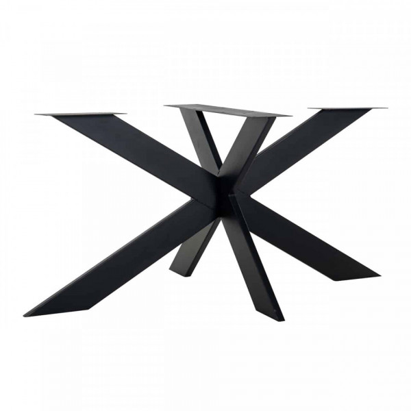 Picior pentru masa din fier Oakura Spider negru 72 x 146 x 80 cm