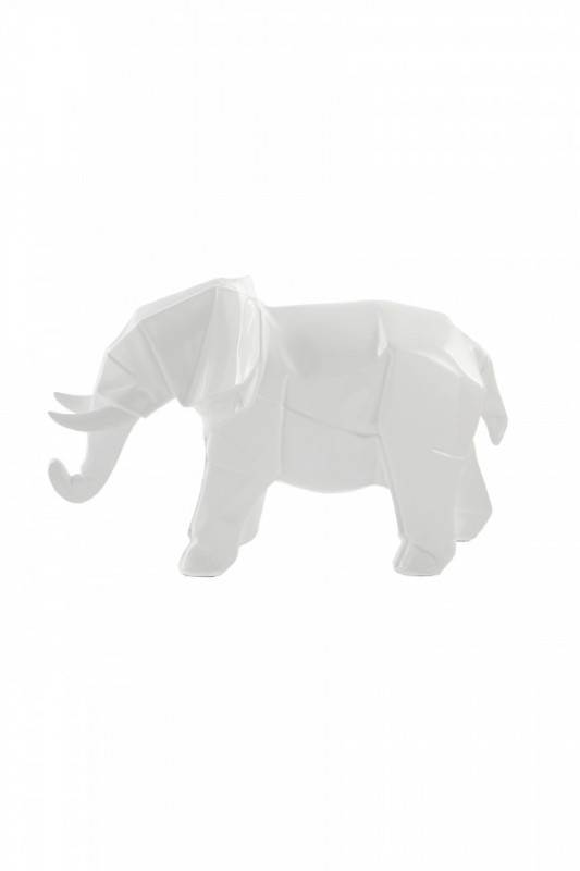 Decoratiune Elephant, alb