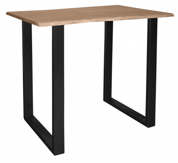 Masa de bar dreptunghiulara din lemn de salcam Tables&Benches 120x80x110 cm maro