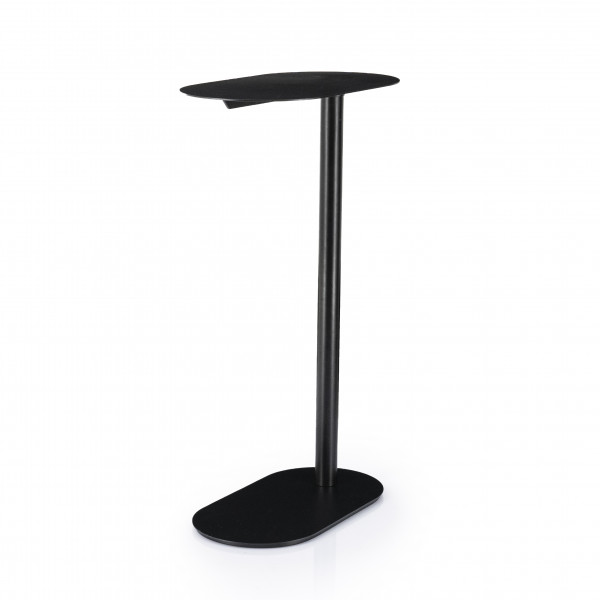 Masuta laterala din metal Spot 43x24x70 cm neagra