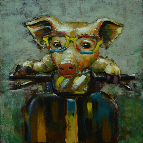 Tablou din metal Ferkel 80cm x 80cm