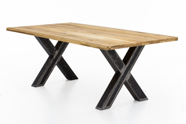 Blat de masa dreptunghiular din lemn de stejar Tops & Tables
