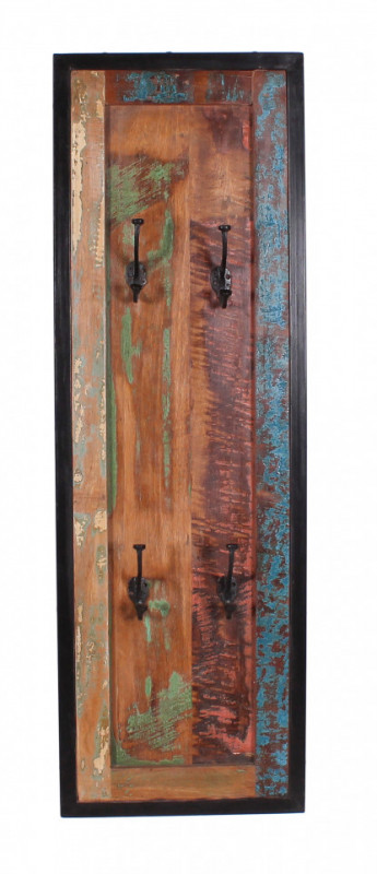 Cuier din lemn reciclat Bali 35 x 8 x 110 cm