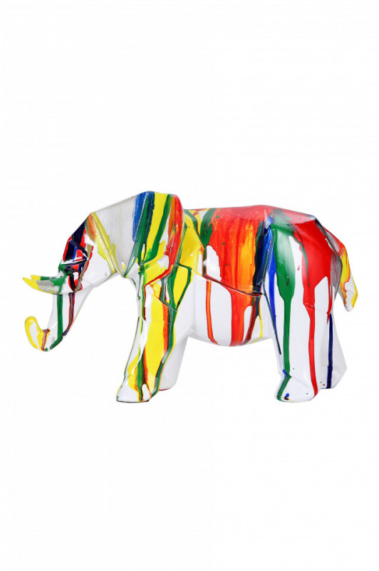 Decoratiune Elephant, multicolor