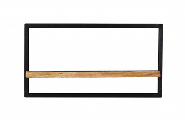 Polita din lemn de mango si metal Sidney 65 x 25 x 35 cm