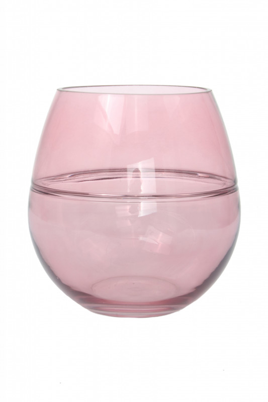 Vaza din sticlă Sidney, roz