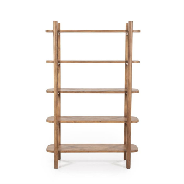 Bibliotecă din lemn de salcâm Julian 110x45x170 cm
