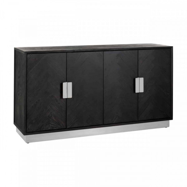 Comoda din lemn de stejar Blackbone 160 cm, 4-usi