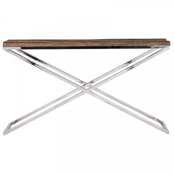 Consola din lemn reciclat Kensington 140x40 cm