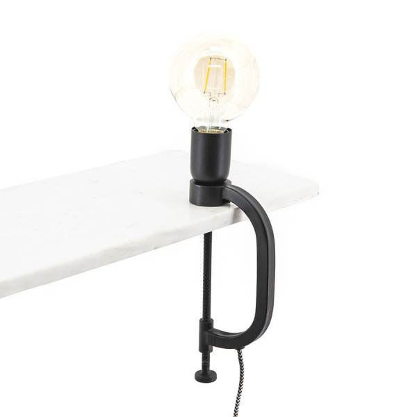 Lampa de birou din aluminiu Klamp neagra