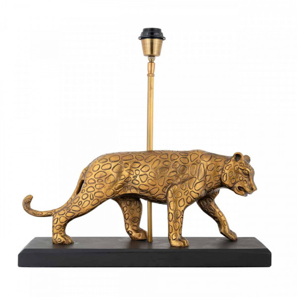 Lampa decorativa Pantera din aluminiu Selene aurie, un bec