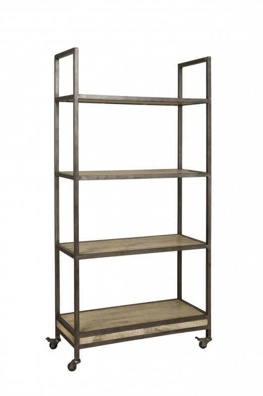 Carucior pentru servire din lemn de mango, 91x40x182 cm, natural