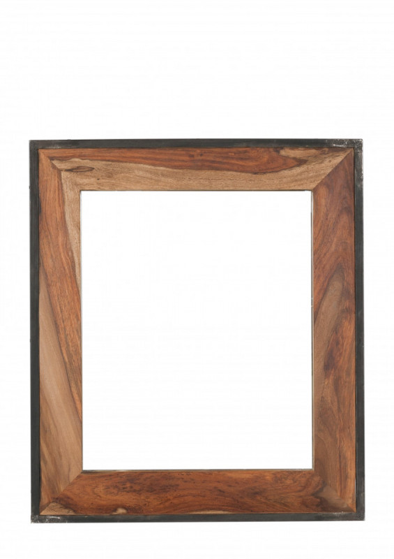 Oglinda dreptunghiulara cu rama naturala de lemn PANAMA, 82 x 3 x 97 cm