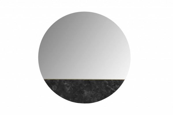 Oglindă rotunda cu marmura neagra Duke 70x70x3 cm