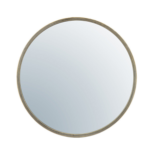 Oglinda rotunda cu rama aurie Selfie, 60 x 5 x 60 cm