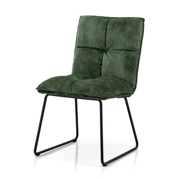 Scaun tapitat Ruby verde