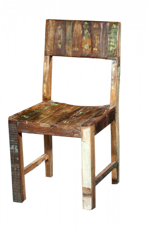 Set 2 scaune din lemn Fridge multicolore