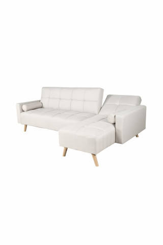 Canapea Maloni extensibila pe dreapta , 3 locuri, creme - Img 8