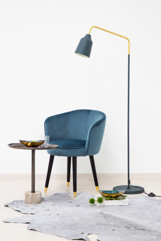 Lampadar din fier/cupru Capree albastru, un bec - Img 2