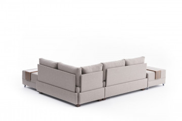 Coltar Fly pe dreapta crem, 3 locuri, extensibil cu 2 parti modulare - Img 7