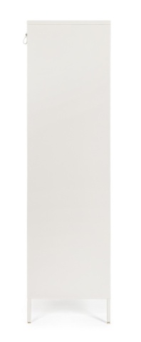 Dulap Cambridge, cu 2 uși, din oțel, vopsit electrostatic, alb crem, 80x50x185 cm - Img 4