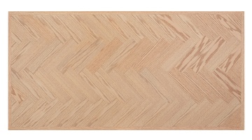 Masă dining Dukat, pentru 6 persoane, blat MDF furniruit, picioare din oțel vopsit electrostatic negre, 180x90 cm - Img 5