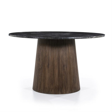 Masa rotunda Maxim 130x76 cm neagra - Img 1