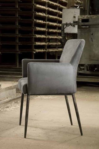 Scaun piele artificiala Ibiza gri - Img 2