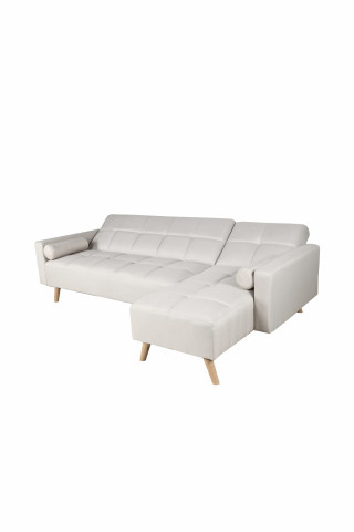 Canapea Maloni extensibila pe dreapta , 3 locuri, creme - Img 9