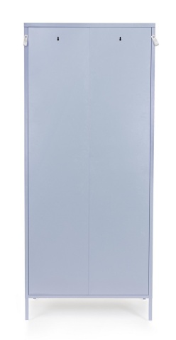 Dulap Cambridge, cu 2 uși, din oțel, vopsit electrostatic, albastru deschis, 80x50x185 cm - Img 3