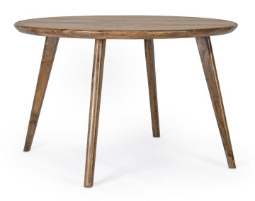 Masă rotundă Sylvester, 120 cm, pentru 6 persoane, din lemn de mango, 120 x 76 cm - Img 1