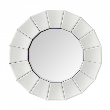 Oglinda rotunda Amun Argintiu, 4cm (L / D) x 60cm (l) x 60cm (H) - Img 1