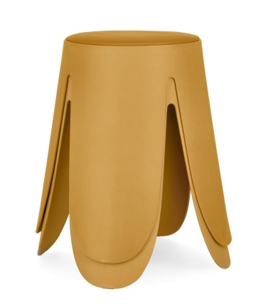 Set de 4 taburete Imogen, muștar, diametru 37 cm, înălțime 47 cm - Img 6