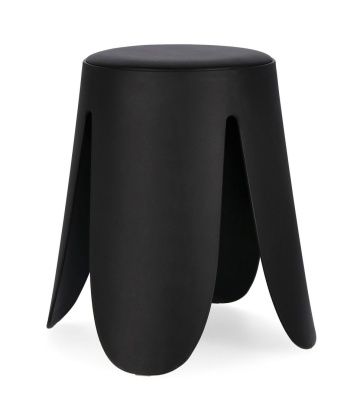 Set de 4 taburete Imogen, negru, diametru 37 cm, înălțime 47 cm - Img 1