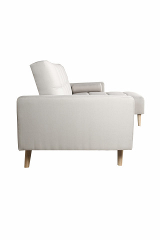 Canapea Maloni extensibila pe dreapta , 3 locuri, creme - Img 4