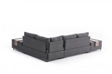 Coltar Fly pe dreapta antracit, 3 locuri, extensibil cu 2 parti modulare - Img 5