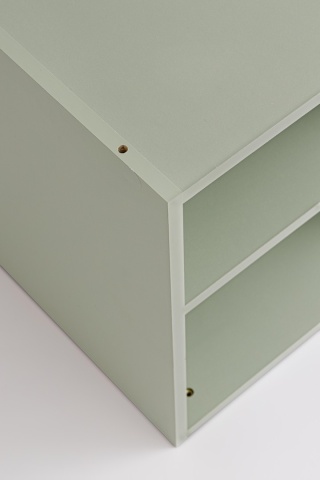 Raft tip cub, finisaj verde salvie, 35x35x35 cm - Img 5